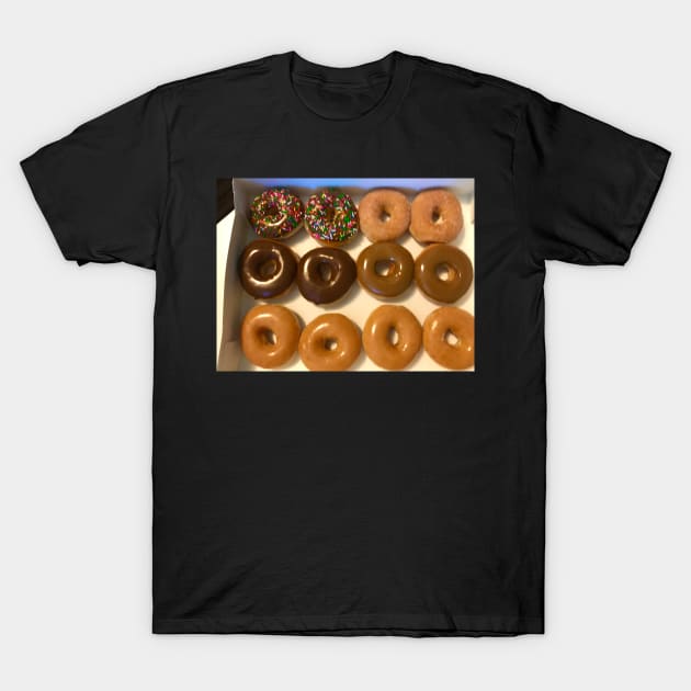 Yummy in my Tummy Donuts T-Shirt by ephotocard